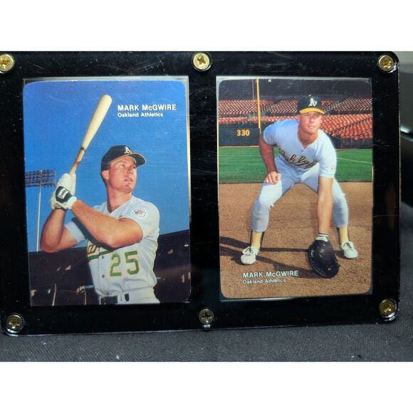 Mark McGwire & Jose Canseco Baseball Card Lot – Topps, Fleer, Mother's Cookies – - Picture 9 of 14